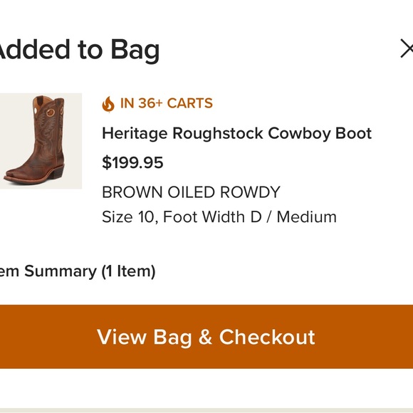 Men's Brown Western Boots - Picture 5 of 5